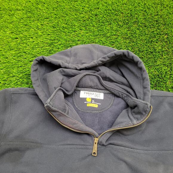 Carhartt Oversized Hoodie XL 27x29 Faded Navy-Blue - Picture 14 of 16